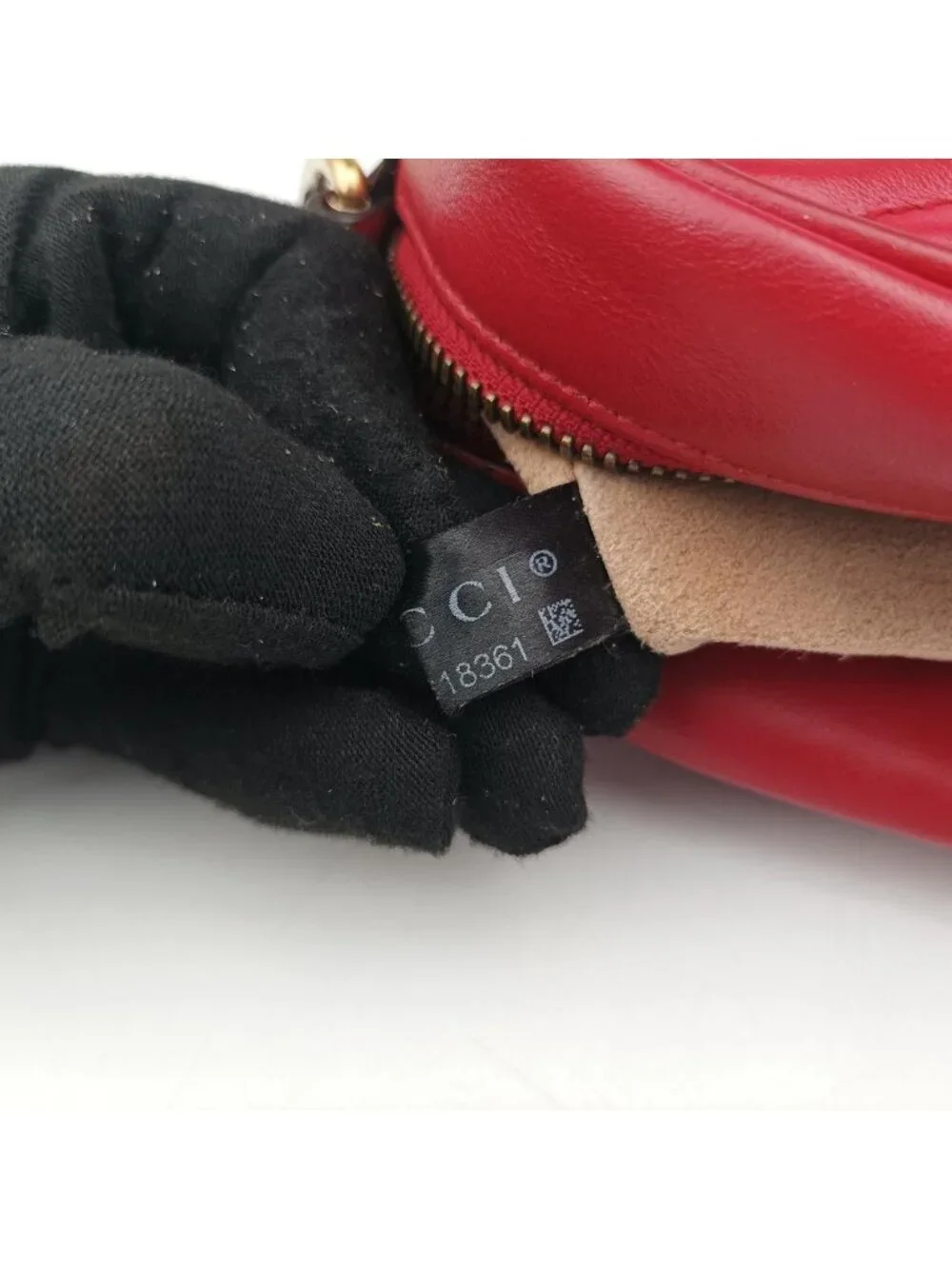Gucci GG Marmont Red Leather Shoulder Bag